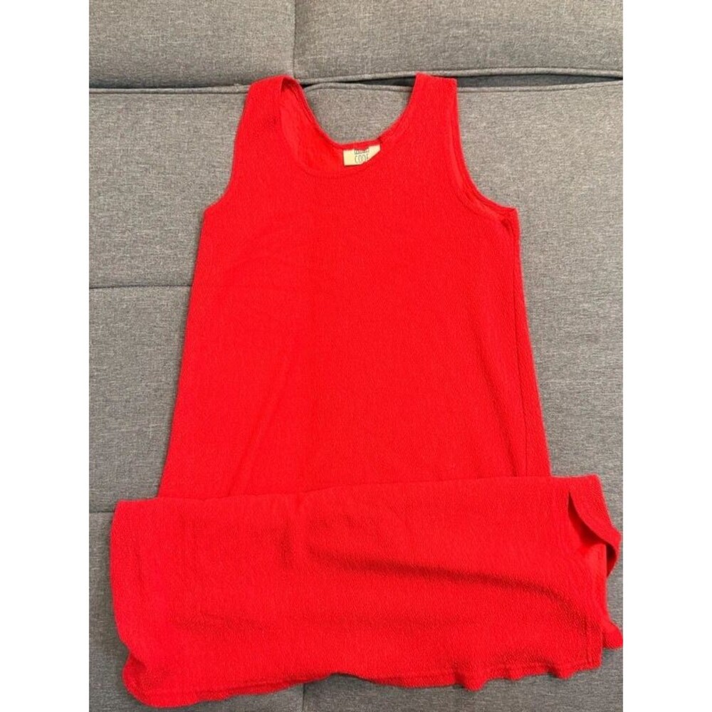 Red Fashion Code Sleeveless Crinkle Maxi Dress